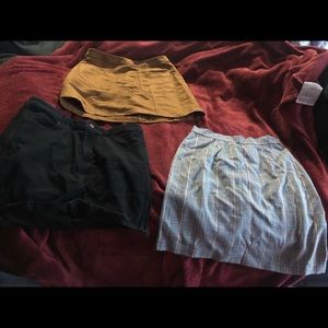 Brown/tan Suede Old Navy mini skirt